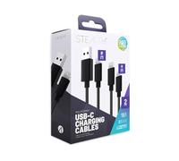 STEALTH Premium Multiformat Silicone USB-C Charging Cables - 2m Twin Pack, Universally Compatible with USB-C devices