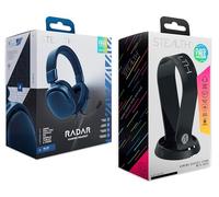 STEALTH RADAR Blue Over Ear Headset and Stand Bundle