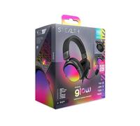 STEALTH RADAR Light Up Gaming Headset - Glow Black, Compatible with Gaming Consoles, Mobile and PC