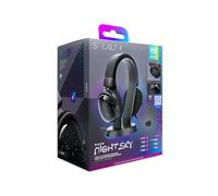 STEALTH RADAR Light Up Gaming Headset & Stand Bundle - Night Sky, Compatible with Gaming Consoles and PC
