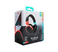 STEALTH RADAR Red/Blue Gaming Headset Multi-Format Compatible, 40mm Drivers