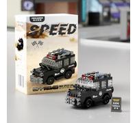 Stealth Shadow Off-Road Racing DIY Figurine 2.8 * 1.5 * 1.4inch - 165PCS Sl arbon-Style Vehicle Model for Stress Management - Minimalist Desktop Accessory for Professionals