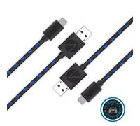 Stealth SP-C10 3m Twin Play & Charge Cables for PS4