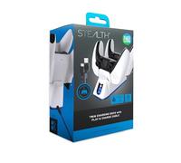 STEALTH SP-C100V Twin USB Charging Dock + Play & Charge Cable - White