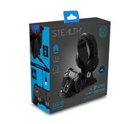 STEALTH SP-C160 PS4 Gaming Station - Gaming Headset, Headset Stand, Storage Base, Charging Dock, & USB Play & Charge Braided Cable