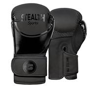Stealth Sports 6oz Kids Boxing Gloves for Boys & Girls Soft Padded Junior Training Gloves for aged 6 to 11 Years - Punch Bag, MMA, Kickboxing, Muay Thai, Sparring, Boxing Mitts for Kids (matt Black)