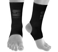 Stealth Sports Ankle Support |Durable Compression Ankle Support for MMA, Muay Thai, Kickboxing, and Gym Training | Flexible, Breathable, and Non-Slip Design for Maximum Stability (Full Black, L/XL)