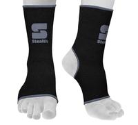 Stealth Sports Ankle Support |Durable Compression Ankle Support for MMA, Muay Thai, Kickboxing, and Gym Training | Flexible, Breathable, and Non-Slip Design for Maximum Stability (Grey, L/XL)