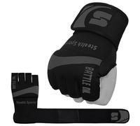 Stealth Sports Boxing Inner Gloves Neoprene Wrist Support Padded Gel Wraps Hand Protection Boxing Bag Hand Wraps for Punching MMA Martial Arts Muay Thai Speed Bag Training - Under Mitts(L)