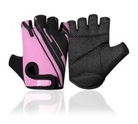 Stealth Sports Weight Lifting Gloves Half Finger Workout Gloves Men Women Anti-Slip Padded Palm Gym Gloves Exercise Gloves Cycling Fitness Weightlifting Strength Training(Pink,M)
