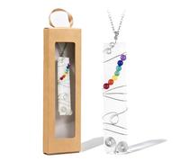 Stealth stone Selenite Crystal Necklace, White Healing Stone, Premium Quality so Great for Wicca, Reiki, Healing (C)