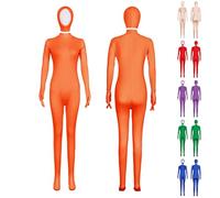 Stealth Suit for Adults and Kids Unisex Skin Suit for Stage Performance and Costume Events Lingerie Costume Women Cosplay Orange Body Orange Morph Bodysuit Jumpsuit Bodysuit Morph the