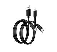 STEALTH Premium Multiformat Silicone USB-C Charging Cables - 2m Twin Pack, Universally Compatible with USB-C devices