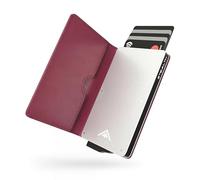 Stealth Wallet - Burgundy Slim RFID Blocking Metal Card Holder for Men
