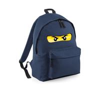 Stealth Warrior Backpack, Cool Eyes Student Bookbag Back to School Gift (French Navy)