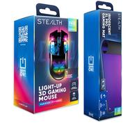 STEALTH Wired Light Up Mouse and XL Pro Gaming Mat