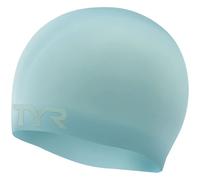 Stealth-X Wrinkle-Free Silicone Adult Racing Swim Cap Light Blue one Size