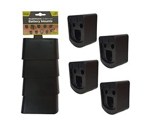 StealthMounts 18V Ryobi Battery Holder - 4 Pack | Ryobi Battery Mount | Ryobi Battery Storage | Ryobi Organizer | Ryobi Battery Holder Wall Mount | Ryobi 18V Battery Mount | Made in UK