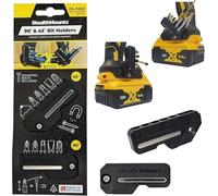 StealthMounts 45° & 90° Magnetic Bit Holder | Drill Bit Organiser Compatible with Dewalt XR & Flexvolt | Made in UK