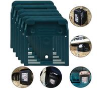 StealthMounts 6X Makita 18V Battery Mount Shelf Wall Belt Makpac Blue Bl1850 Bl1840 Bl1830
