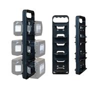 StealthMounts Battery Holder with Handle Compatible with Power Tool Batteries - Portable Battery Organiser & Transport Rack (Compatible with Makita 18v)
