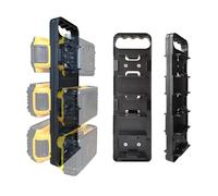 StealthMounts Battery Holder with Handle Compatible with Power Tool Batteries - Portable Battery Organiser & Transport Rack (Compatible with Dewalt 20V)