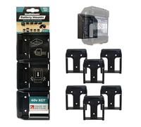 StealthMounts Battery Holders compatible with Makita XGT 40v | Cordless Battery Mount for 40v Power Tools | 6 Pack | Workshop Organizers | Made in the UK