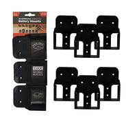 StealthMounts Battery Holders for Ridgid 18v | 6 Pack | Battery Organisers for Ridgid