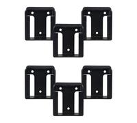 StealthMounts Battery Mounts Compatible with Skil 12v & 20v | Cordless Battery Holders for Power Tools | 6 Pack | Black Battery Organisers