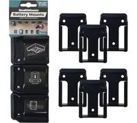 StealthMounts Battery Mounts for Makita 12v | Cordless Battery Holders for Makita 12v Power Tools | 6 Pack | Black Battery Organiser for Makita