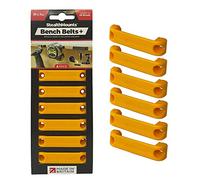 StealthMounts Bench Belt Plus - Universal Tool Holder | Bench Set | Perfect Tool Hanger Storage Dock for Power Tools, Tape Measures and Belt Clips (Yellow)