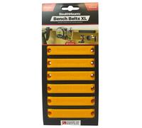StealthMounts Bench Belt XL - Universal Tool Holder | Bench Belt Extra Large Set | Perfect Tool Hanger Storage Dock for Power Tools, Tape Measures and Belt Clips… (Yellow)