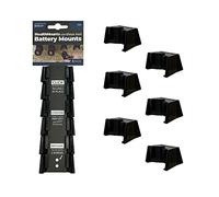 Stealth Mounts 6 Pack Battery Mounts for Bosch 12V PRO Batteries Black