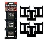 StealthMounts Black Battery Mounts Hilti 22v | Cordless Battery Holders for Power Tools | 6 Pack | Battery Clip Organisers Hilti 22v