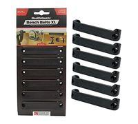 StealthMounts Black Bench Belt XL - Universal Tool Holder | Bench Belt Extra Large | Perfect Tool Hanger for Power Tools, Tape Measures and Belt Clips (6 Pack)