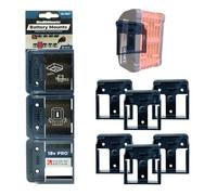 StealthMounts Blue Battery Mounts Compatible with Bosch 18V & 20V - 6 Pack Battery Holders | Wall Holders for Cordless Power Tool Storage & Organisation | Made in the UK