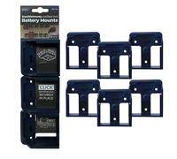 Stealth Mounts 6 Pack Battery Mounts for Bosch 18V PRO Batteries Blue