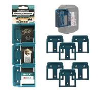 18V Makita Battery Holder - 6 Pack | Makita Battery Mount | Makita Battery Storage | Makita 18v Battery Holder | Makita