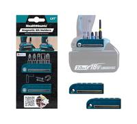 StealthMounts Blue Makita Magnetic Bit Holder | Drill Bit Organiser | Perfect Bit Holder for Maktia Drills and Impacts (2 Pack)