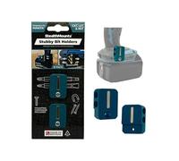 StealthMounts Blue Stubby Magnetic Bit Holder Compatible with Makita- 2 Pack | Drill Bit Organizer | Made in the UK