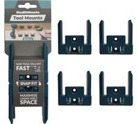 StealthMounts Blue Tool Holders Compatible with Makita 18V LXT - 4 Pack Wall & Bench Mounts for Power Tools | Workshop, Garage & Van Storage Organiser | Heavy Duty ABS | Made in the UK