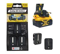 StealthMounts Dewalt XR & Flexvolt Stubby Black Magnetic Bit Holder | Drill Bit Organiser | Perfect Bit Holder for Dewalt Drills and Impacts (3 Pack)