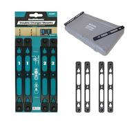 StealthMounts Double Charger Mount Compatible with DC18RD Makita Double Chargers - 2 Pack Wall Mount Charger Holders & Workshop Organiser Brackets for Power Tool Chargers | Made in the UK