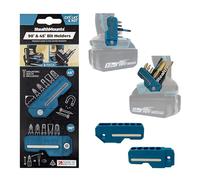 StealthMounts Makita 45° & 90° Blue Magnetic Bit Holder | Drill Bit Organiser | Perfect Bit Holder for Makita Drills and Impacts (2 Pack)