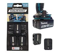 StealthMounts Makita Stubby Black Magnetic Bit Holder | Drill Bit Organiser | Perfect Bit Holder for Makita Drills and Impacts (3 Pack)