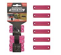 StealthMounts Pink Bench Belt - Universal Tool Holder | Tool Holster Set - 6 Pack | Perfect Tool Hanger Storage Dock for Power Tools, Tape Measures and Belt Clips