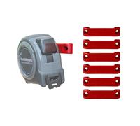 StealthMounts Red Bench Belt Plus - Universal Tool Holder | Bench Belt + Set | Perfect Tool Hanger for Power Tools, Tape Measures and Belt Clips (6 Pack)