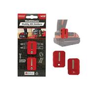 StealthMounts Red Stubby Bit Holder compatible with Miulwaukee M18-2 Pack | Compact Bit Holder for Drill | Made in the UK
