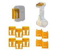 StealthMounts Storage Bundle Compatible with Dewalt 18/20v - 10 Pack | incl: 6x Battery Holders + 4x Tool Mounts | Wall or Workbench Mount | Workshop & Van Organiser | Made in the UK