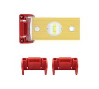 StealthMounts Universal Level Holder 1-Pack | Locking Mounts for Spirit Levels | Fits All Brands | Tool Storage Brackets for Truck or Workshop | Made in The UK (Red)